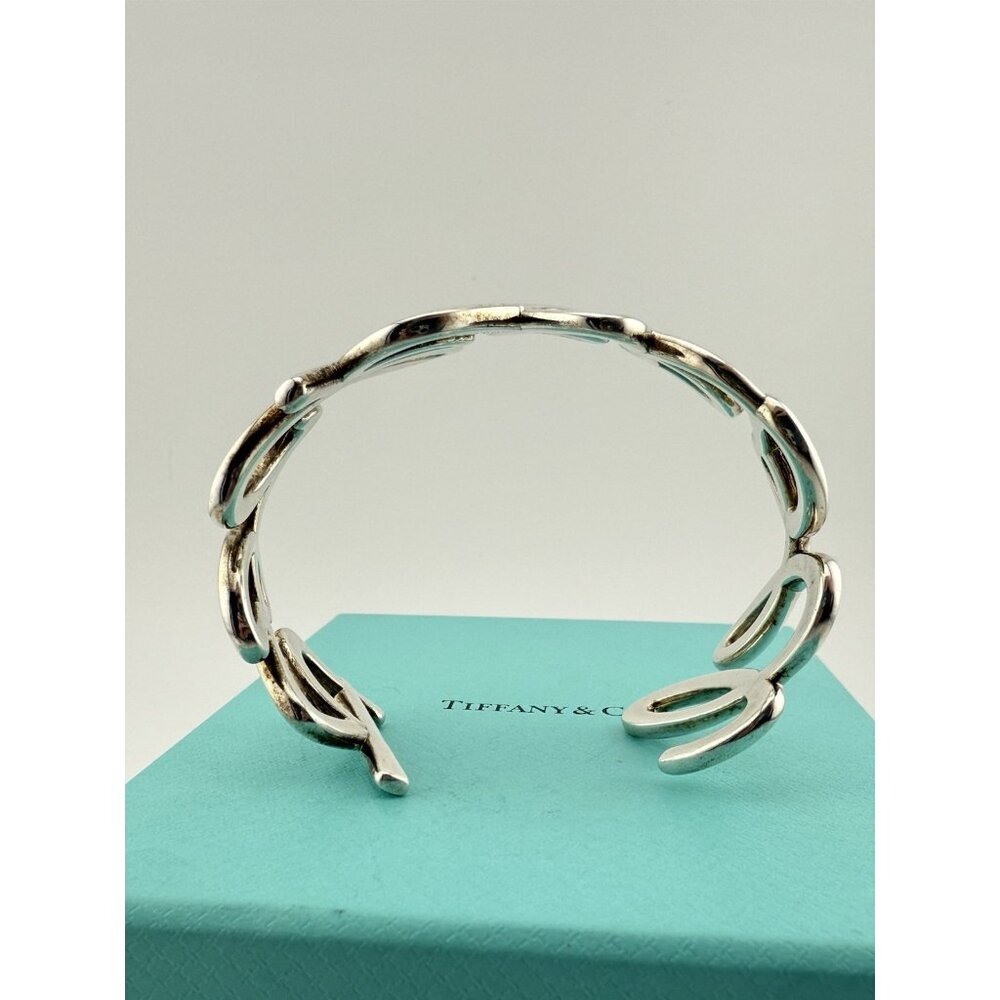 RARE Tiffany & Co. Rock x Roll Cuff Bracelet Paloma Picasso Graffiti Silver - Picture 4 of 7